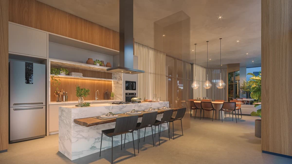 Perspectiva ilustrada do Acervo Residences Alphaville